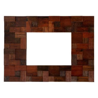 Urban Rustic Reclaimed Mahogany Wood Mirror