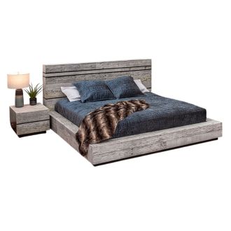 Urban Rustic Reclaimed Wood Platform Bed