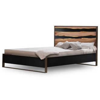 Urban Rustic Wildwood Panel Bed