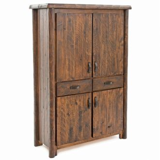 Olde Towne 2 Drawer Log Sweater Cabinet--Barnwood Lager finish