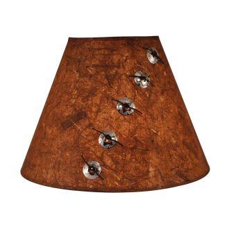 Rustic Charred Streak X Laced Concho Lampshade