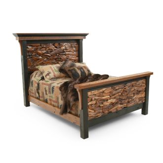 Ebony Edge Faux Stone Stacked Bed