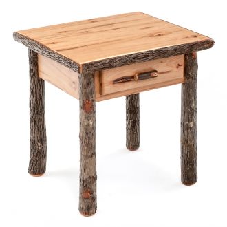 Cottage Hickory 1 Drawer Nightstand