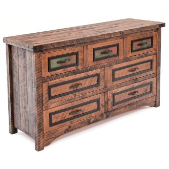 Copper Mesa 7 Drawer Dresser