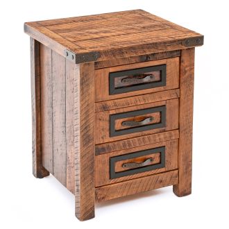 Autumn Woods 3 Drawer Nightstand