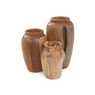 Teak Vase 