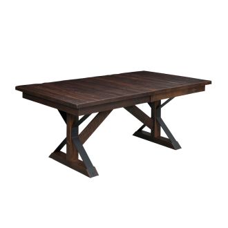 Wellington Reclaimed Barn Wood Pedestal Dining Table - Tavern Finish