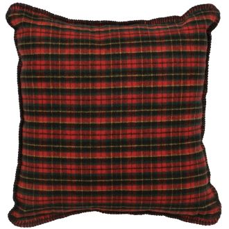 Wooded River Plaid Decor Pillow