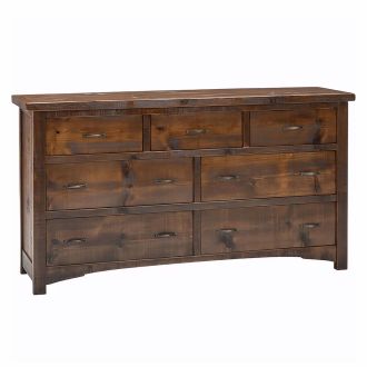Woodland Park Rustic 7 Drawer Dresser