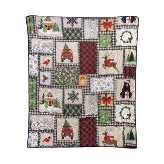 Winter Cottage Throw Blanket