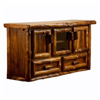 Yosemite Aspen & Barn Wood Entertainment Stand - Custom Finish