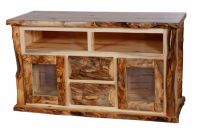 Aspen Ridge Log TV Console