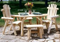Contoured Comfort Straight Log Bench