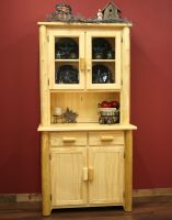 Hidden Lake 2 Drawer Buffet and Hutch in Clear FInish