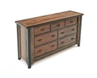 Western Woods 7 Drawer Rustic Reclaimed Dresser