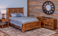 Rustic Campfire Barnwood Bedroom Set