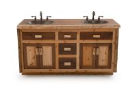 Black Walnut & Rustic Aspen Vanity - Stained