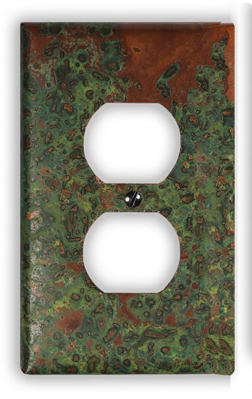 Verde 1 Outlet Copper Switch Plate