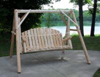 Contoured Comfort Country Garden 5 ft Log Yard Swing