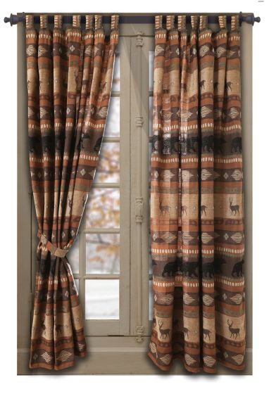 Autumn Trails/ Northern Pine Window Curtain