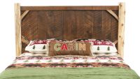 River Rustic Lumberman Barnwood Panel Headboard