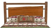 River Rustic Pine Slab Barnwood Headboard