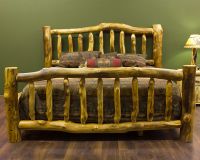 Beartooth Aspen Timberland Log Corral Bed - Natural Logs - Standard Posts