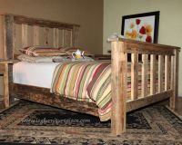 Rural Root Prairie Wind Barnwood Bed--Queen, Clear finish