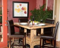 Rustic Barnwood Pub Table
