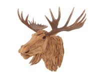 Rustic Driftwood Moose Head Mount