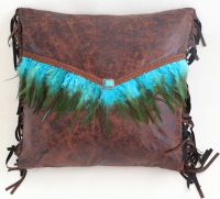 Turquoise Feather Envelope Pillow (sold separately)