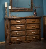 Antler & Barnwood 8 Drawer Dresser