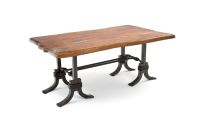 Rustic Santa Fe Turquoise Inlay Mesquite Dining Table