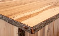 Cottage Hickory 5ft Log Bar Top Detail