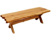 Live Edge Natural Wood Bench - Cherry