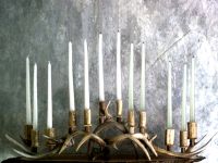 Mantle Piece Antler Candle Holder (12 candles)