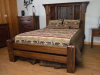 Eagle River Timber Frame Bed--Queen, Standard horizontal footboard