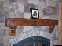 Barnwood Mantel (Corbels not included)