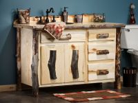 Dark Aspen Log Vanity 24" -72"