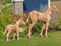 Rustic Driftwood Horses