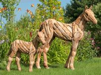 Rustic Driftwood Horses