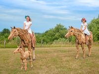 Rustic Driftwood Horses