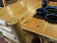 close up of table top (High Gloss finish is a Special Order)