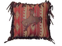 Flying Horse Bronco Pillow