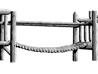 Suspended Log Bridge