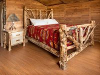 Light Aspen Broken Bow Log Bed