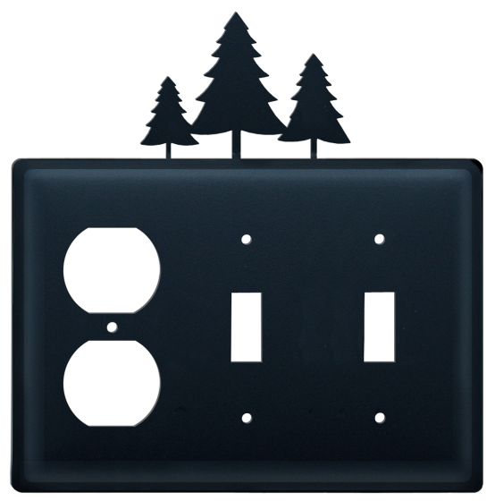 Wrought Iron Pine Triple Outlet/Switch/Switch Cover