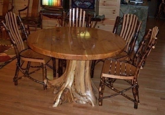 Cedar Slab Dining Table with Root Base