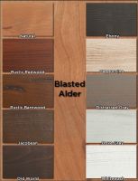 Blasted Alder Finish Options