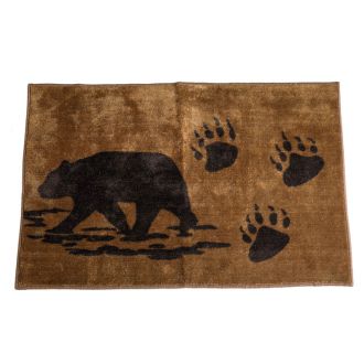 Bear Rug with Paw Prints